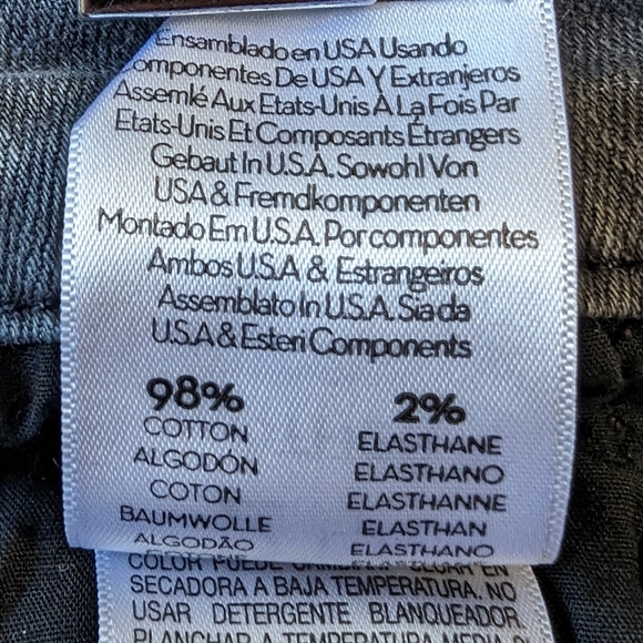 Mother Skinny Jeans Gray Distressed Mid Rise The Looker Last Chance Saloon Sz 29 - Picture 6 of 10